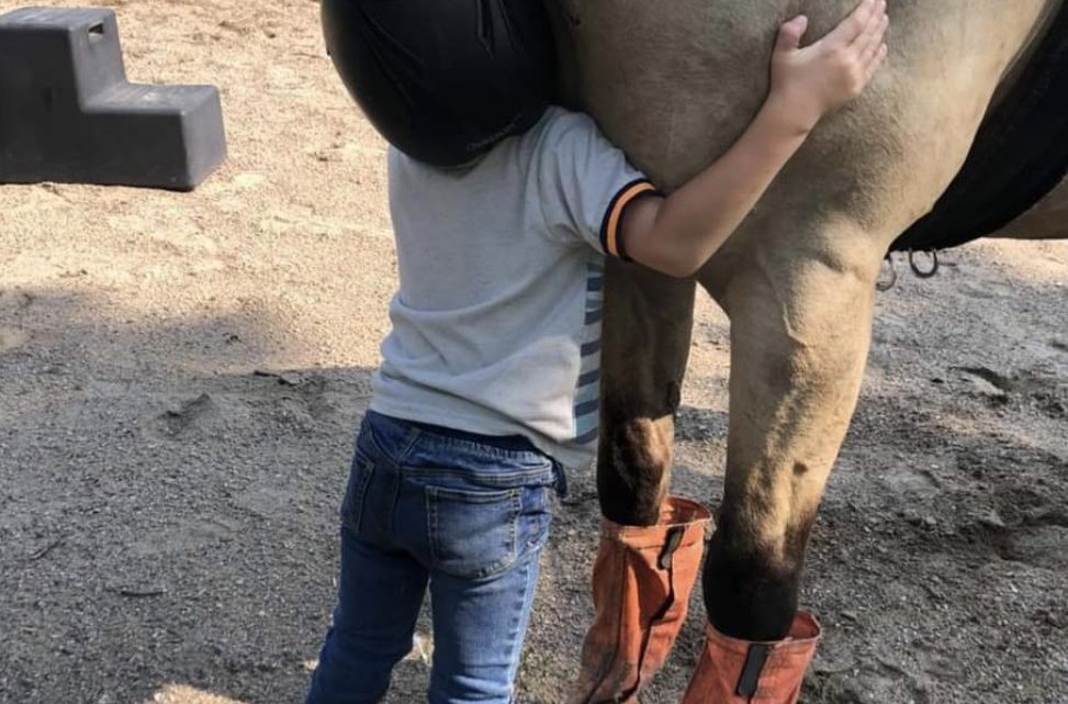 What a horse hug can do!